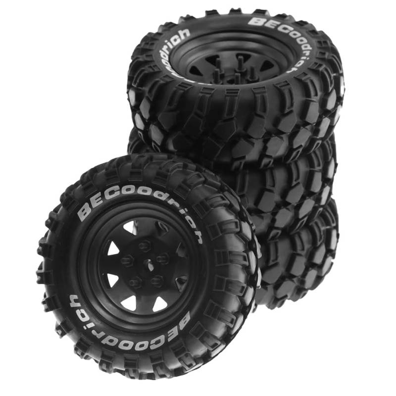Wrtysully Metall-1,9-Beadlock-Radreifen für 1:10 RC Crawler Car Axial SCX10 90046 TRX4 Redcat GEN8 Teile Schwarz von Wrtysully