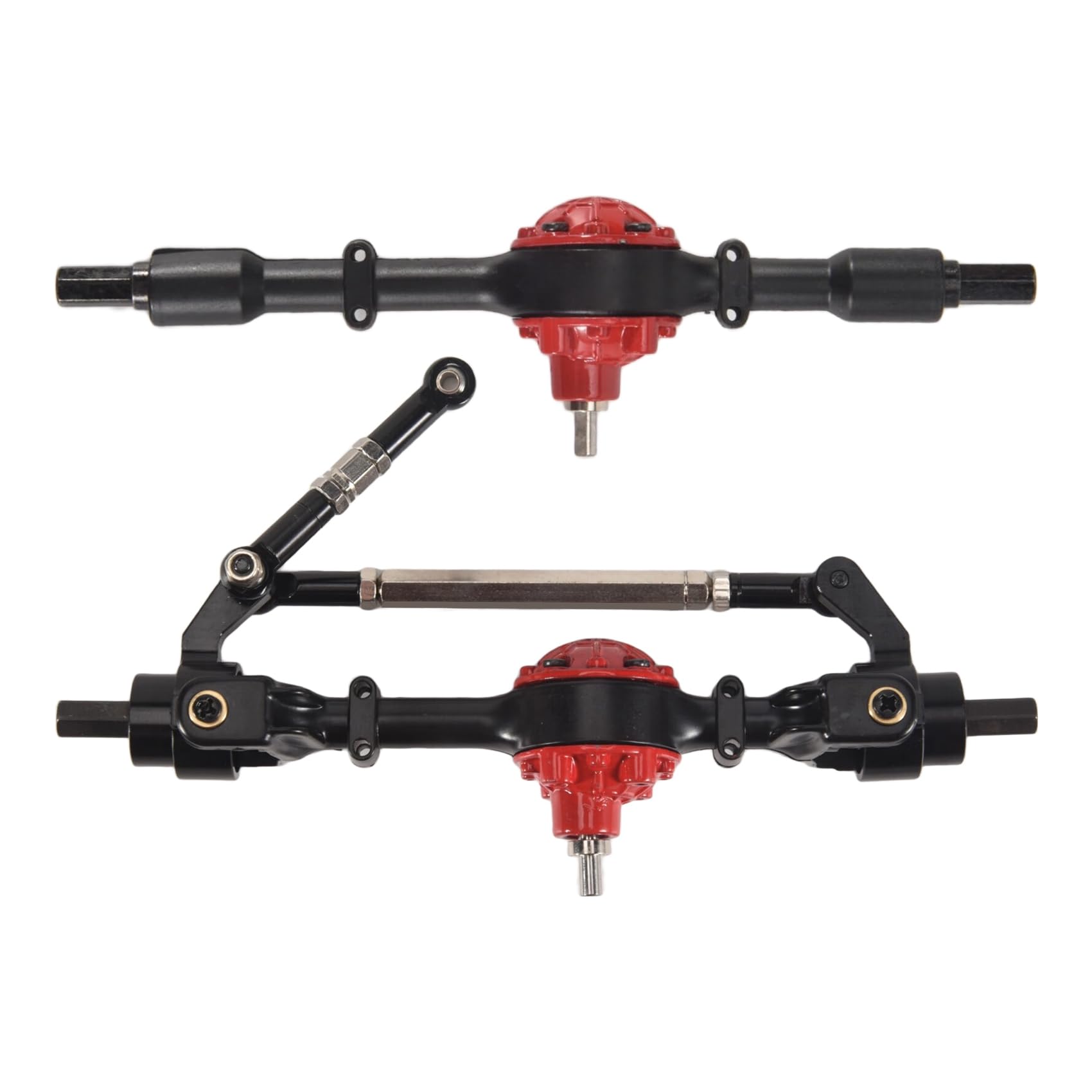Wrtysully Metall Vorder- und Hinterachse für C14 C24 C34 C44 B14 B24 1/16 RC Car Upgrades Teile ZubehöR,Schwarz Wrtysully Metall Vorder- und Hinterachse für C14 C24 C34 C44 B14 B24 1/16 RC Car Upgrades Teile ZubehöR,Schwarz von Wrtysully
