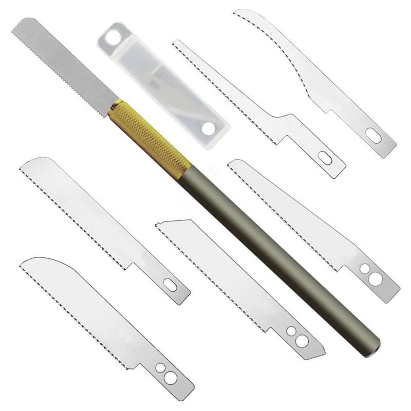 Wrtysully Mini-Handsäge, Modellierwerkzeuge, DIY-Bastel-Hobby-Modellbau, Handmodell-Handsägen-Set, Gravieren, Schneiden, Holzbearbeitungswerkzeuge von Wrtysully