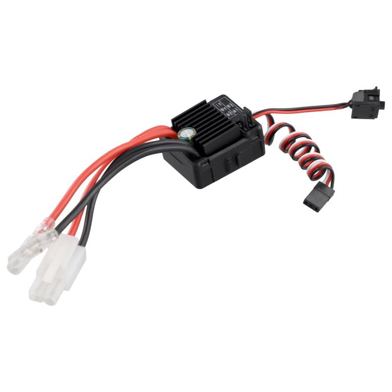 Wrtysully RC 1060 Brushed ESC 60A 2-3S LiPo Wasserdichter Elektrischer Drehzahlregler für RC-Autos, LKWs, Boote, für Axial/für/für von Wrtysully