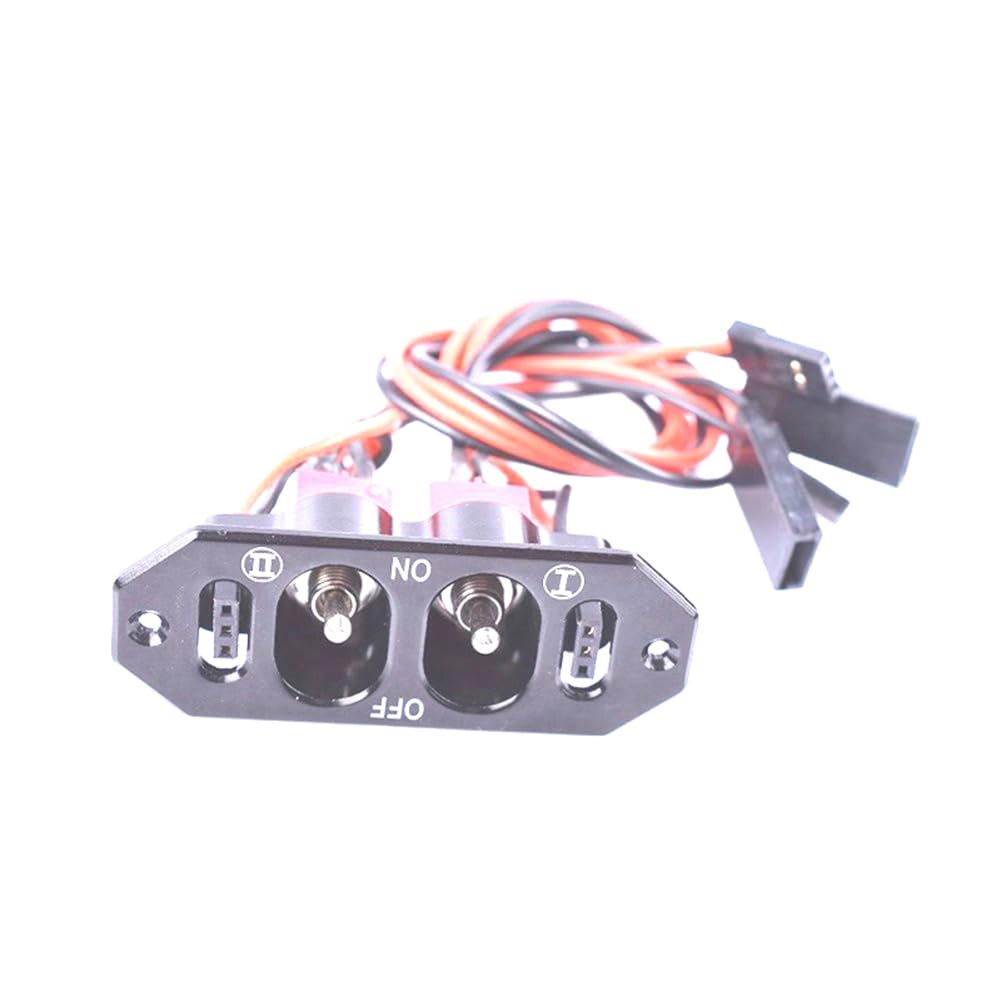 Wrtysully RC-Doppel-Hochleistungsschalter für Benzinflugzeuge mit Akkuladeausgang Aus CNC-Aluminium in Eloxiertem Schwarz Wrtysully RC-Doppel-Hochleistungsschalter für Benzinflugzeuge mit Akkuladeausgang Aus CNC-Aluminium in Eloxiertem Schwarz von Wrtysully