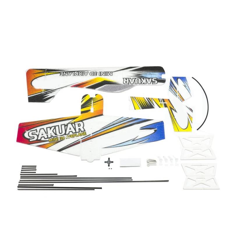 Wrtysully RC Flugzeug 3D Flugzeug Micro-Mini Schaum EPP PP F3P Lightset KIT Modell Hobby Spielzeug Fernbedienung Spielzeug E210 von Wrtysully