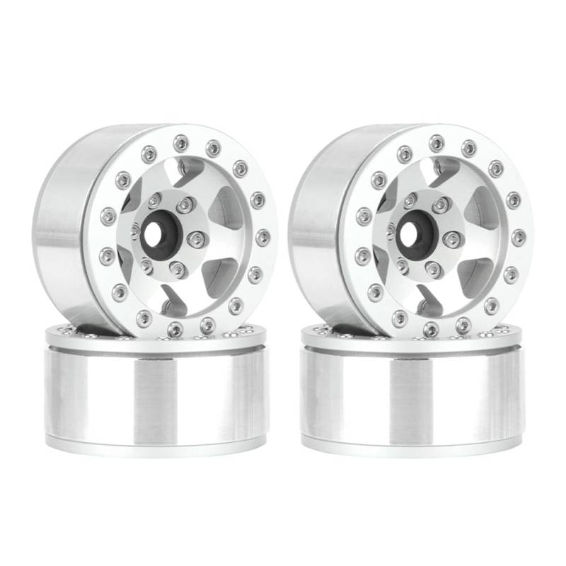 Wrtysully Silberkantiges 1,55-Metallrad-Reifen-Kletterauto AX90069 für JIMNY CC01 von Wrtysully