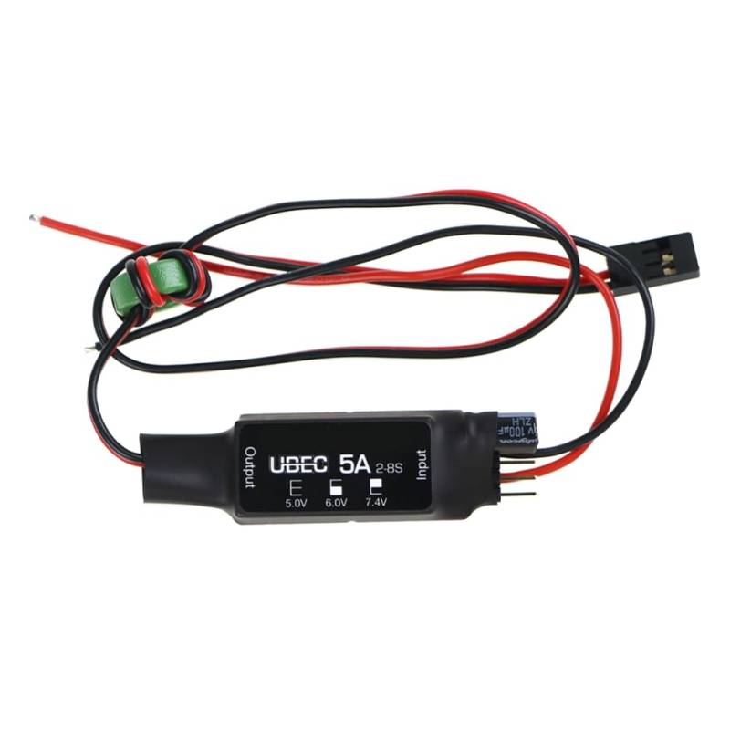 Wrtysully UBEC 5A V2 Air Hochspannungsreglermodul 2-8S 5V 6V 7,4V 5A Einstellbares BEC für Crawler von Wrtysully