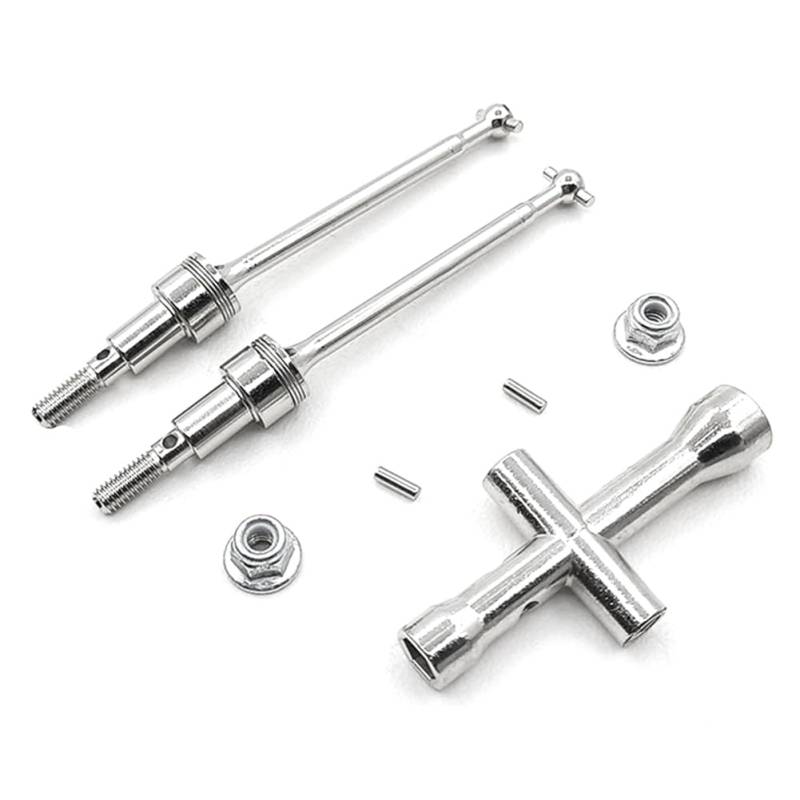 Wrtysully Vorderer CVD-Antriebswellensatz für SCY 16101 16102 16103 16201 Pro 1/16 Brushless RC-Auto-Upgrade-Teile von Wrtysully