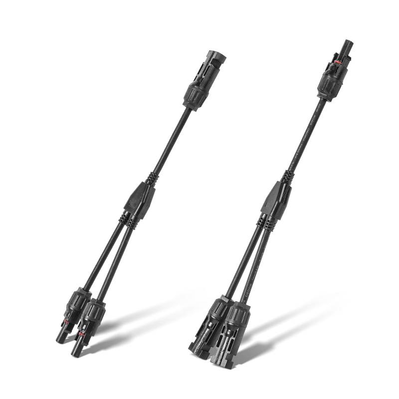 WSPIHO 1 Paar Solarkabel Y Verteiler,1Y2 IP67 Solarpanel Y Stecker,30A 1000V Photovoltaik Steckverbinder Male Female MMF und FFM für Solaranlage von Wspiho
