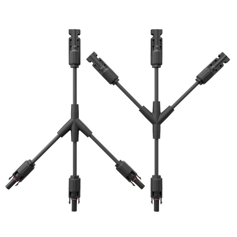 WSPIHO 1 Paar Solarkabel Y Verteiler 3 Fach,1Y3 Solarpanel Y Stecker,30 A 1000 V IP67 Photovoltaik Steckverbinder Male Female MMF und FFM für Solaranlage von Wspiho