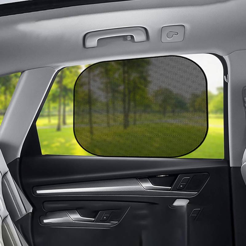 Auto-Seitenfenster-Sonnenschutz für Tesla Model S/Model X/Model Y/Model 3, UV-Schutz atmungsaktive Mesh mit Saugen Näpfen für Baby Kinder,Rear von Wtwtg