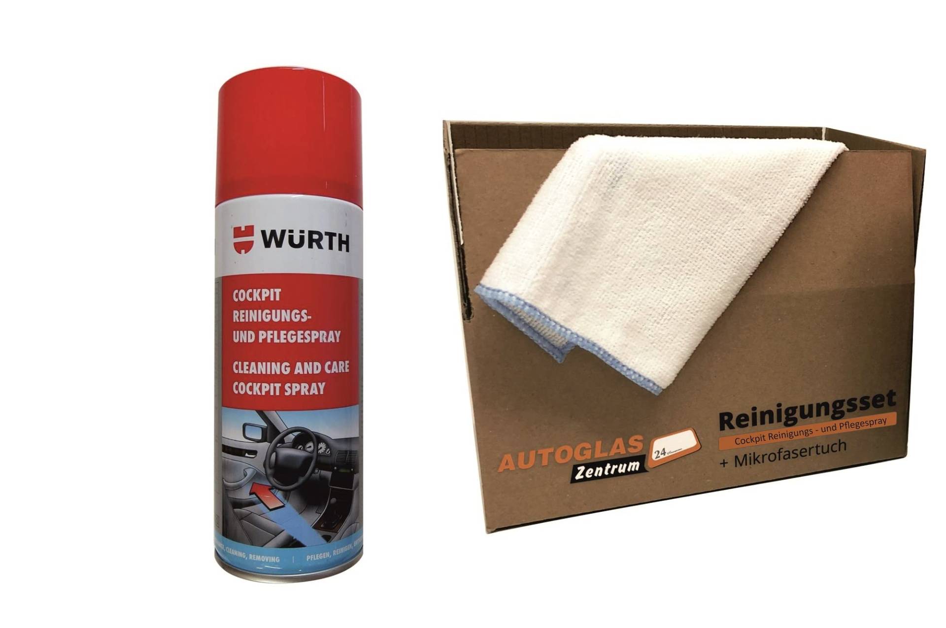 Würth- Cockpit-Reiniger und Pflegespray + 1 Microfasertuch Classic gratis von Wuerth