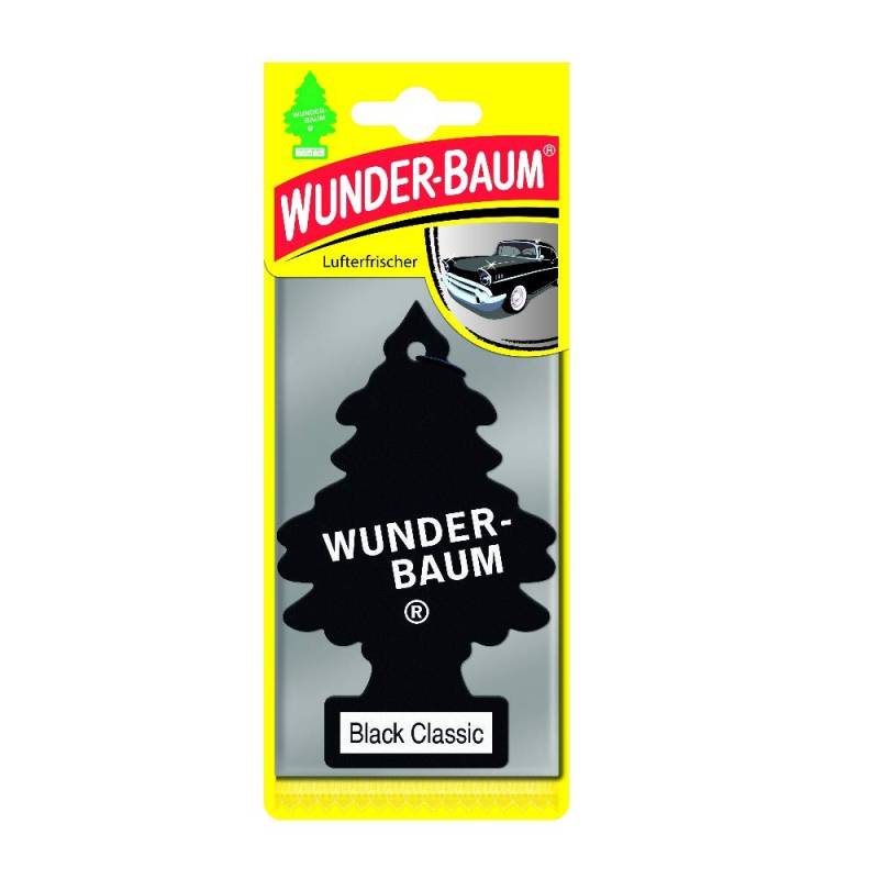 Auto-Auffrischer, Wunder-Baum Black Classic 1 Stück von Wunderbaum