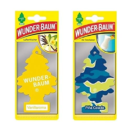 Doftgran Wunder-Baum (Vanilj + Pina Colada) 2er Pack von Wunderbaum