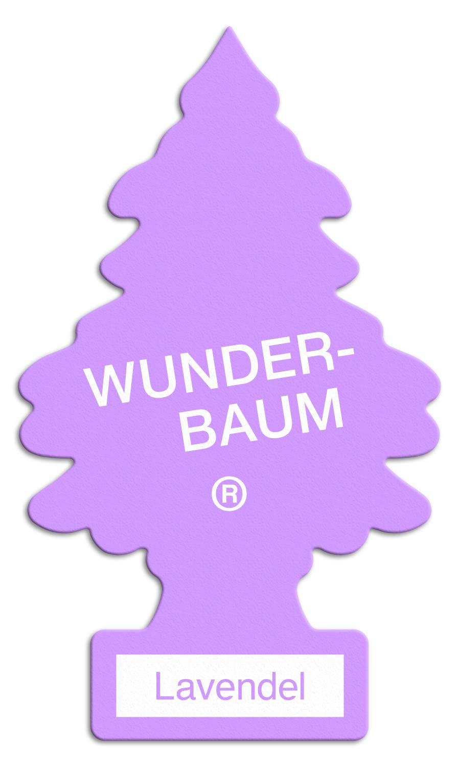 WUNDER-BAUM Auto-Lufterfrischer I Anhänger für langanhaltenden Duft im Auto oder zu Hause I Lavendel, 1 Stück von WUNDER-BAUM