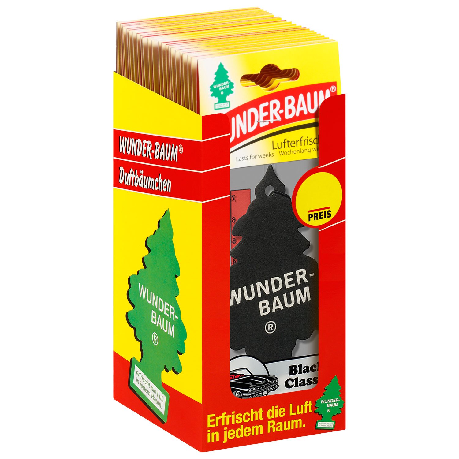 Wunder-Baum 134239/24 Lufterfrischer 24-er Box Black Classic von WUNDER-BAUM