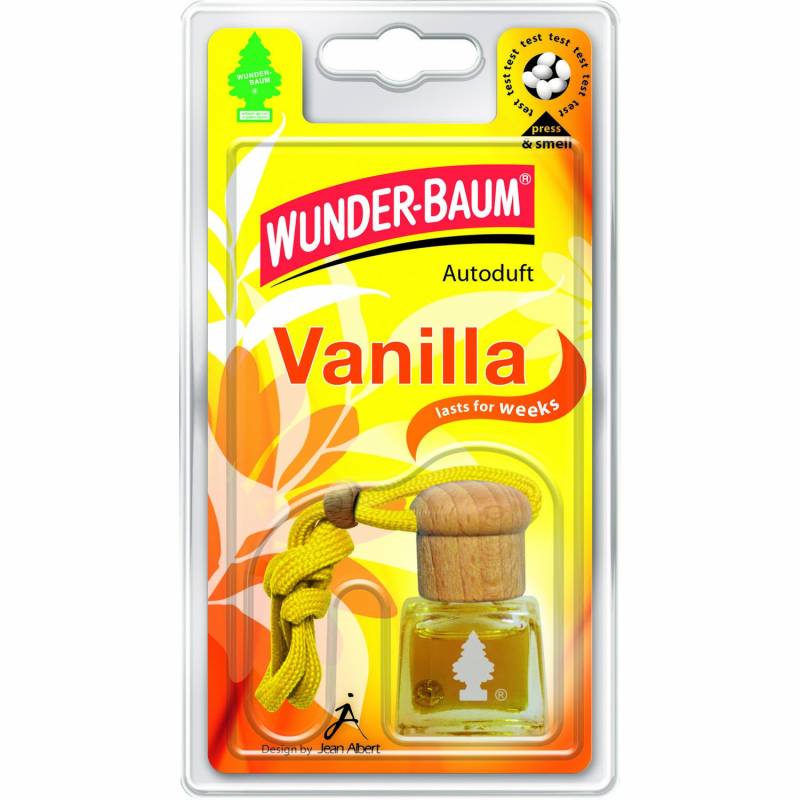 Wunder-Baum 461205/4 Lufterfrischer 4-er Set Duftflakon Vanilla von WUNDER-BAUM