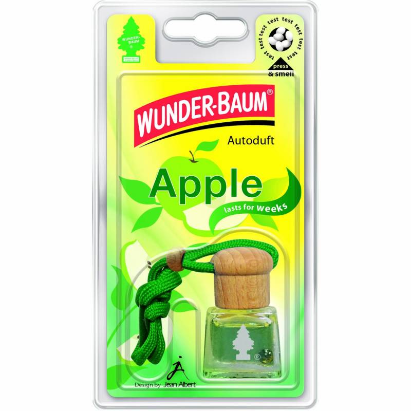 WUNDER-BAUM 461207/4 Lufterfrischer 4-er Set Duftflakon Apple von WUNDER-BAUM