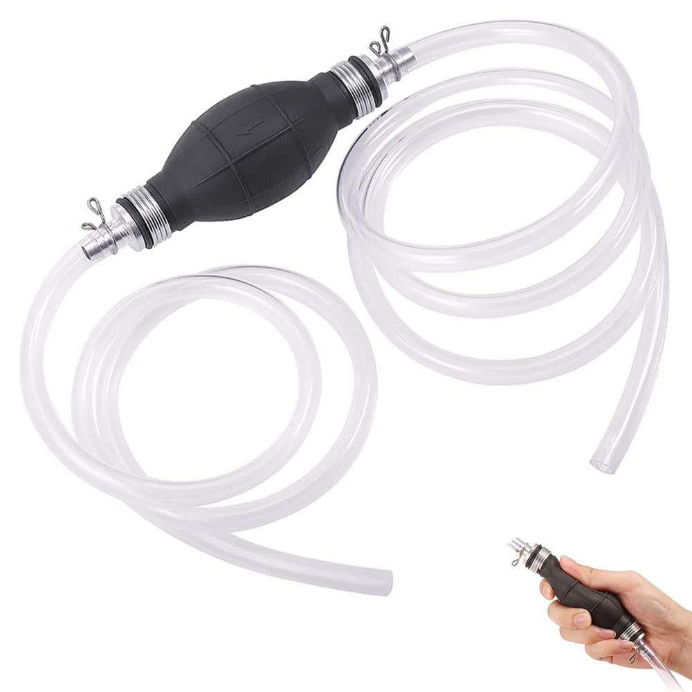 Handpumpe Öl Mit 1.2 m + 0.8 m PVC Schlauch 10 mm Handpumpe, Handpumpe Umfüllpumpe, Benzin Pumpe, Handpumpe mit hohem Durchfluss, Hardware-Tools, Siphonschlauch, für Wasser, Benzin, Öl, Diesel Handpumpe Öl Mit 1.2 m + 0.8 m PVC Schlauch 10 mm Handpumpe, Handpumpe Umfüllpumpe, Benzin Pumpe, Handpumpe mit hohem Durchfluss, Hardware-Tools, Siphonschlauch, für Wasser, Benzin, Öl, Diesel von Wwmstlkx