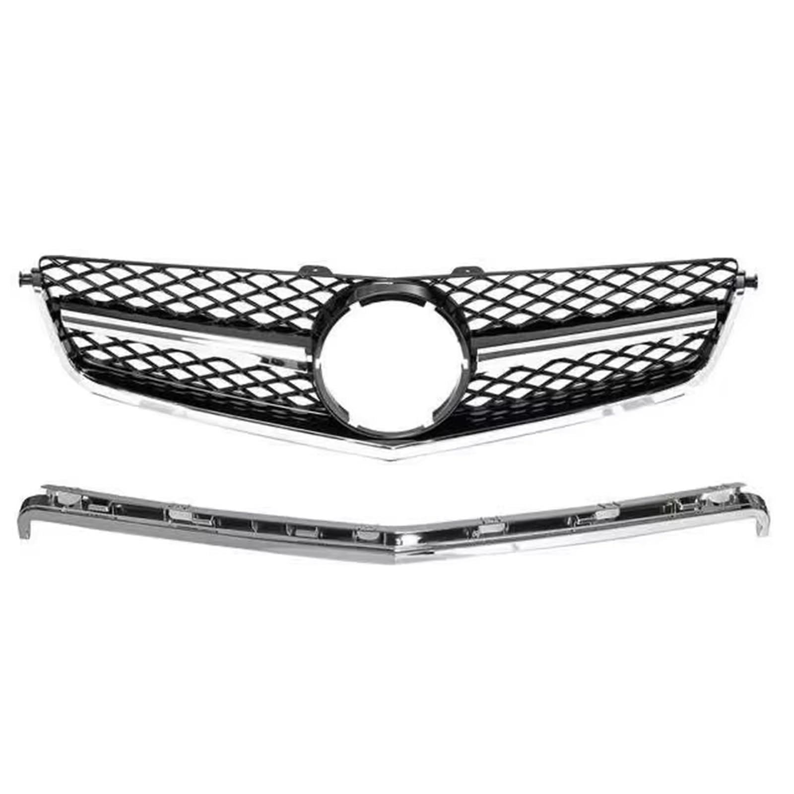 Auto Frontschürze Grill für Mercedes Benz Classe C W204 C63 AMG 2008 2009 2010 2011,Frontgrill Mittel netz gitter Montage rahmen abdeckung Außen Bodykit Teil,B-Argento Auto Frontschürze Grill für Mercedes Benz Classe C W204 C63 AMG 2008 2009 2010 2011,Frontgrill Mittel netz gitter Montage rahmen abdeckung Außen Bodykit Teil,B-Argento von WwwBaoF8