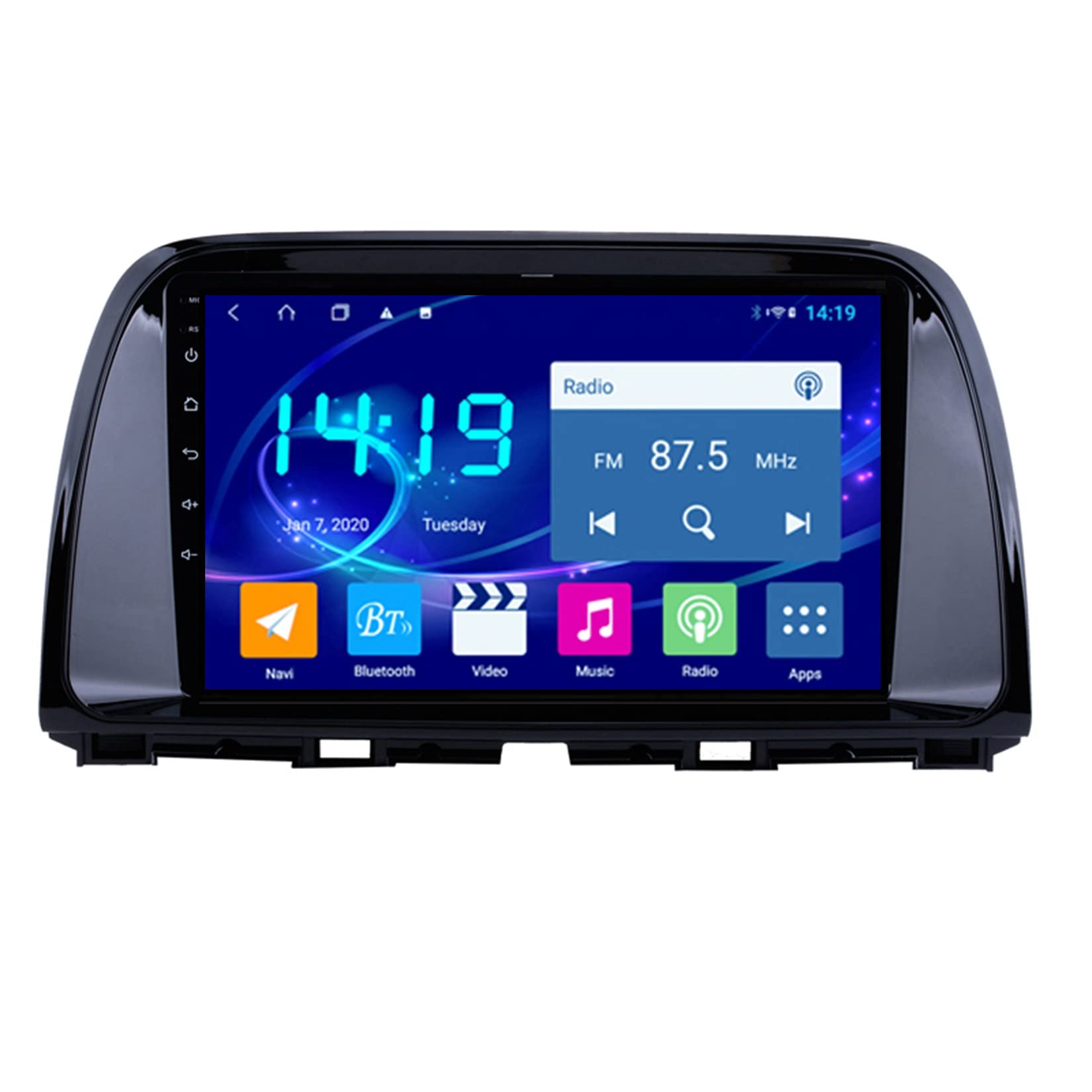 Android 10 9 Zoll HD Bildschirm Doppel Din Autoradio Mit GPS Navi Für Mazda CX-5 2012-2015 Androides Autoradio GPS Unterstützen DAB+ Lenkradsteuerung 4G WiFi Bluetooth Carplay (Color : B 4G 2G 32G) von Wxstra
