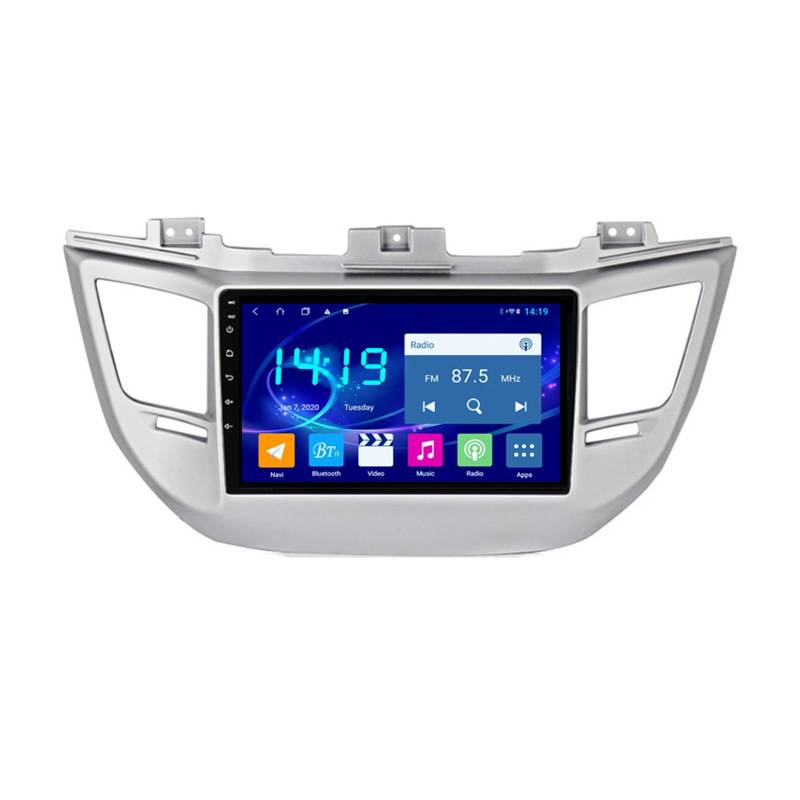 Android Autoradio Stereo 9 Zoll HD Digital Multi-Touchscreen Für Hyundai Tucson 2015-2018 Android Auto Mit Navigation Bluetooth-Unterstützung Radio Lenkradsteuerung DAB Mit Rückfahrkamera von Wxstra