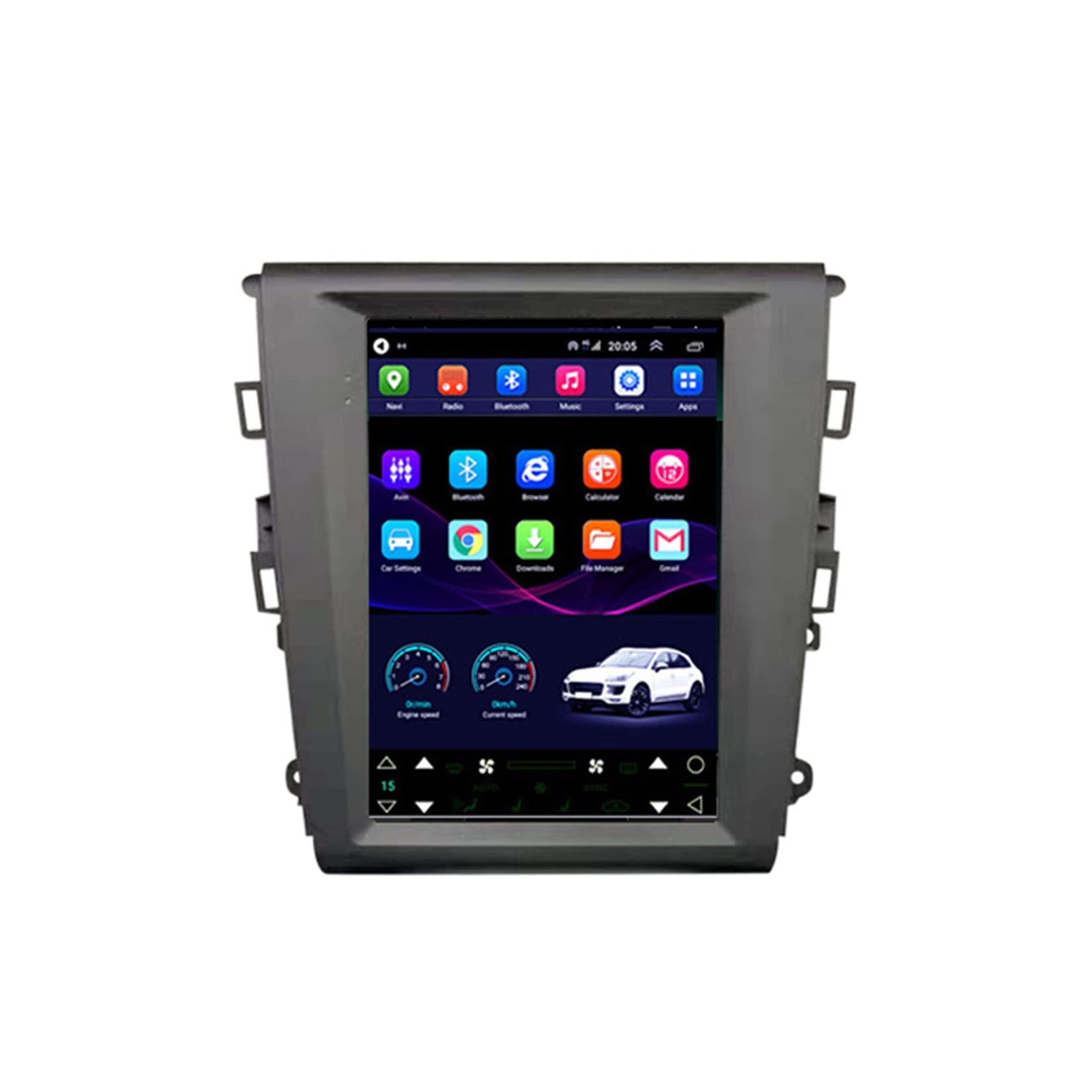 Android10.0 Autoradio Stereo 9,7 Zoll HD Digital Multi-Touchscreen Für Ford Mondeo Fusion MK5 2013-2019 Mit Navigation Bluetooth-Unterstützung Radio Lenkradsteuerung Mit Rückfahrkamera von Wxstra