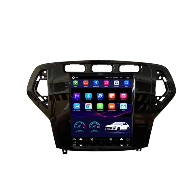 Android10.0 Autoradio Stereo 9,7 Zoll HD Digital Multi-Touchscreen Für Ford Mondeo mk4 2007-2010 Mit Navigation Bluetooth-Unterstützung Radio Lenkradsteuerung Mit Rückfahrkamera von Wxstra