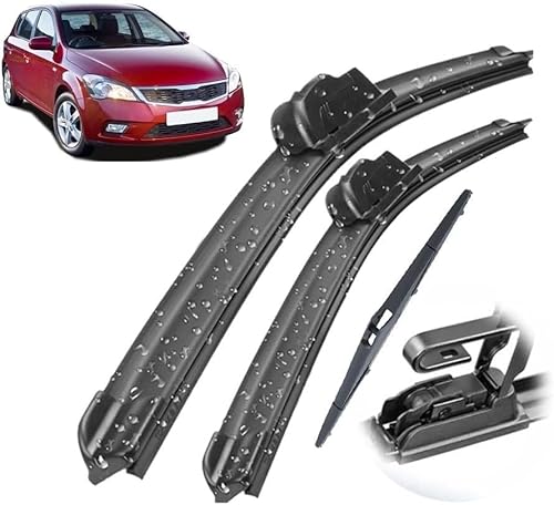 Frontwischer Für KIA Cee'd Ceed ED 2010-2012 24"+18"+12",Frontscheibenwischerblätter Auto Windschutzscheibe Windschutz Zubehör Ersatz von WyaYy8