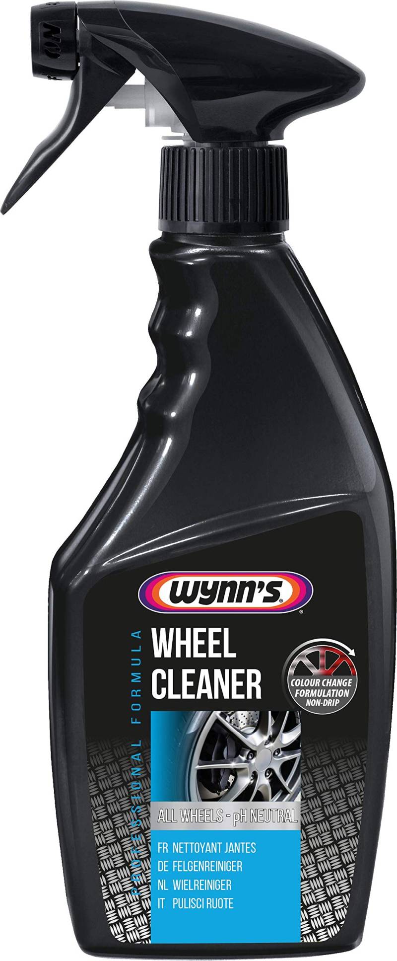 Wynn's W42403, Felgenreiniger, Mit Farbeffekt, Tropffrei, pH-neutral, Wheel Cleaner, 500 ml von Wynn's