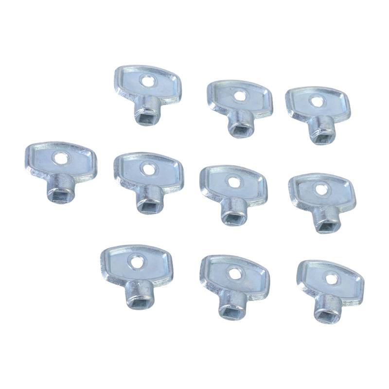 10 Pcs Kühler Abgasventile Quadratschlüsselkühler Wasserhahnblätter Entlüftungsscheibe Zentralheizungswerkzeug Der Luft Entlüftung von Wynrzyj