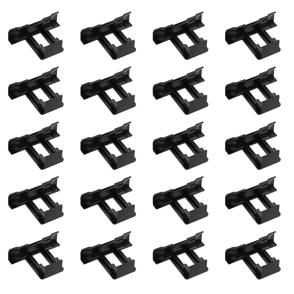Wzhtuzi Solarpanel Wasserablauf Clips, 20 Stück Entwässerung Clips Photovoltaik Panels Wasser Abgelassen Weg Clip PV Module Reinigung Clips für Wasser Ablauf Photovoltaik Panel Ablauf Clips (30MM) von Wzhtuzi