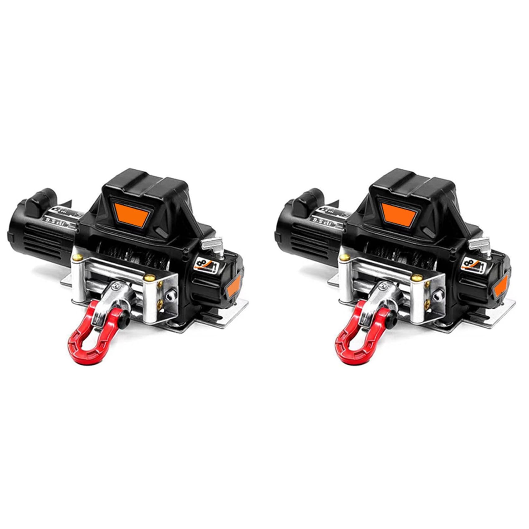 Wzxksoac 2X Metall Winde für 1:10 RC Raupen Auto Axial SCX10 D90 90046 TRX4 Redcat (Schwarz) von Wzxksoac
