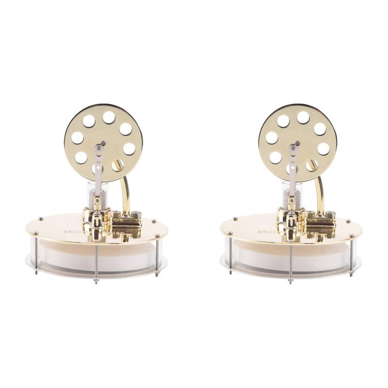 Wzxksoac 2X Niedertemperatur Stirlingmotor Modell Dampfkraftwissenschaft Zur Herstellung Physikalischer Experimente Spielzeug Modell Ornamente von Wzxksoac