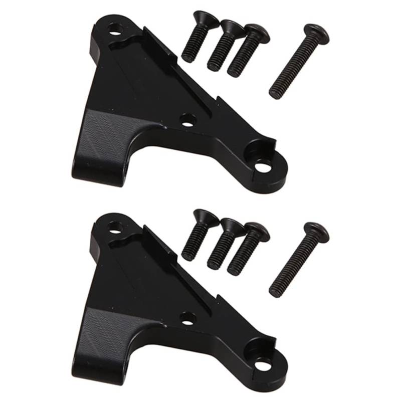 Wzxksoac 2X Pannenhalterung Aus Metall für 1/10 RC-Raupenwagen AXIAL SCX10 III AXI03007 AXI231017 Upgrade-Teile, Schwarz von Wzxksoac