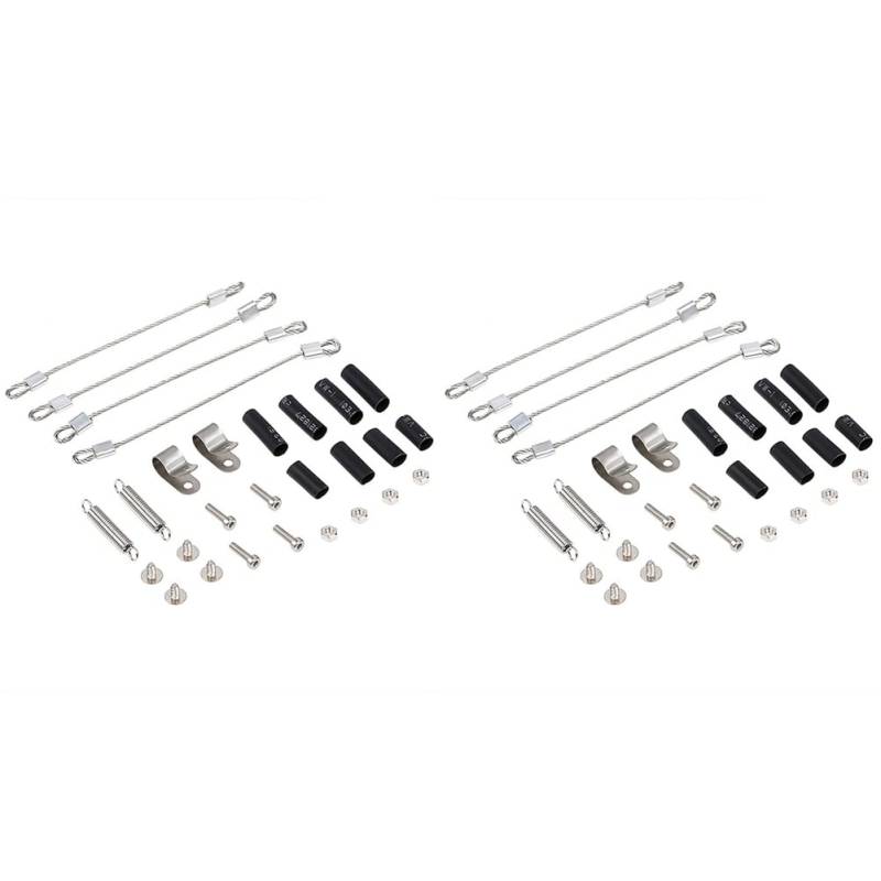 Wzxksoac 2X RC Car Modified Part für 1/10 RC Crawler -4 TRX4 Axial SCX10 90046 D90 D110 Mst von Wzxksoac
