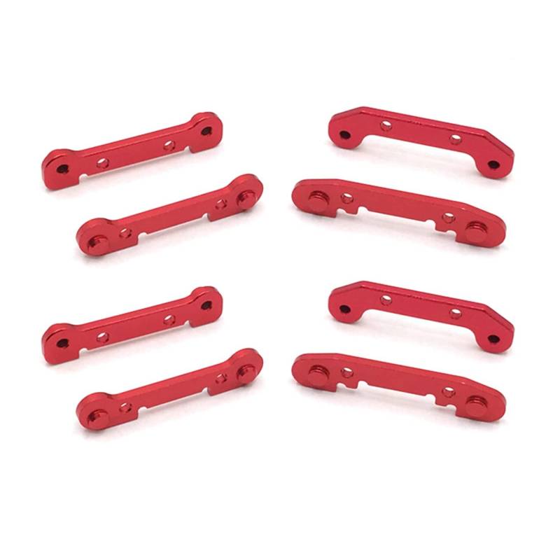 Wzxksoac 2X Verstärkungs Satz für Schwenk Arm Vorne und Hinten mit Metall Wellen Hülse für 144001 124019 124018 RC Auto Upgrade Teile, E von Wzxksoac