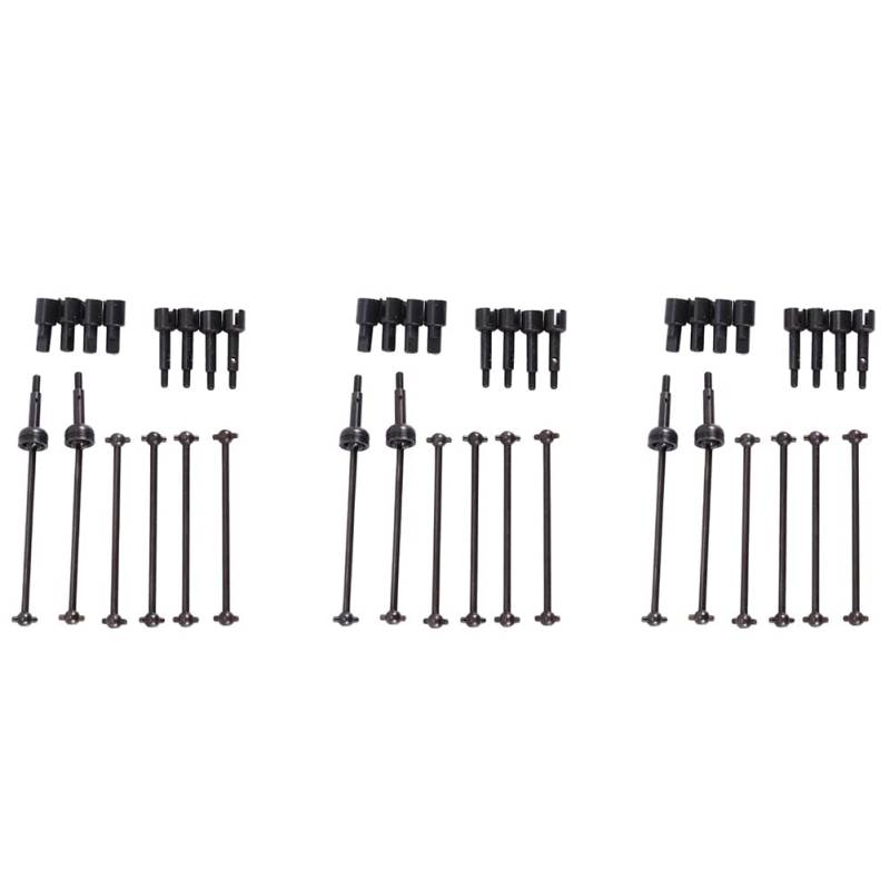 Wzxksoac 3 Satz Metall CVD Antriebs Welle Rad Achse Differential Cup für 144001 124019 124018 von Wzxksoac