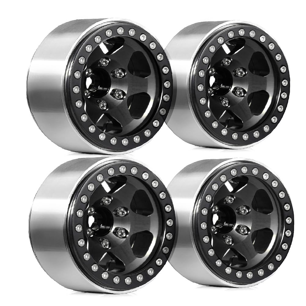 Wzxksoac 4 Stück 1,9-Beadlock-Felgenradnaben Aus Metall für 1/10 RC Crawler Car Axial SCX10 Pro Capra TRX4/ D90 Redcat B Wzxksoac 4 Stück 1,9-Beadlock-Felgenradnaben Aus Metall für 1/10 RC Crawler Car Axial SCX10 Pro Capra TRX4/ D90 Redcat B von Wzxksoac