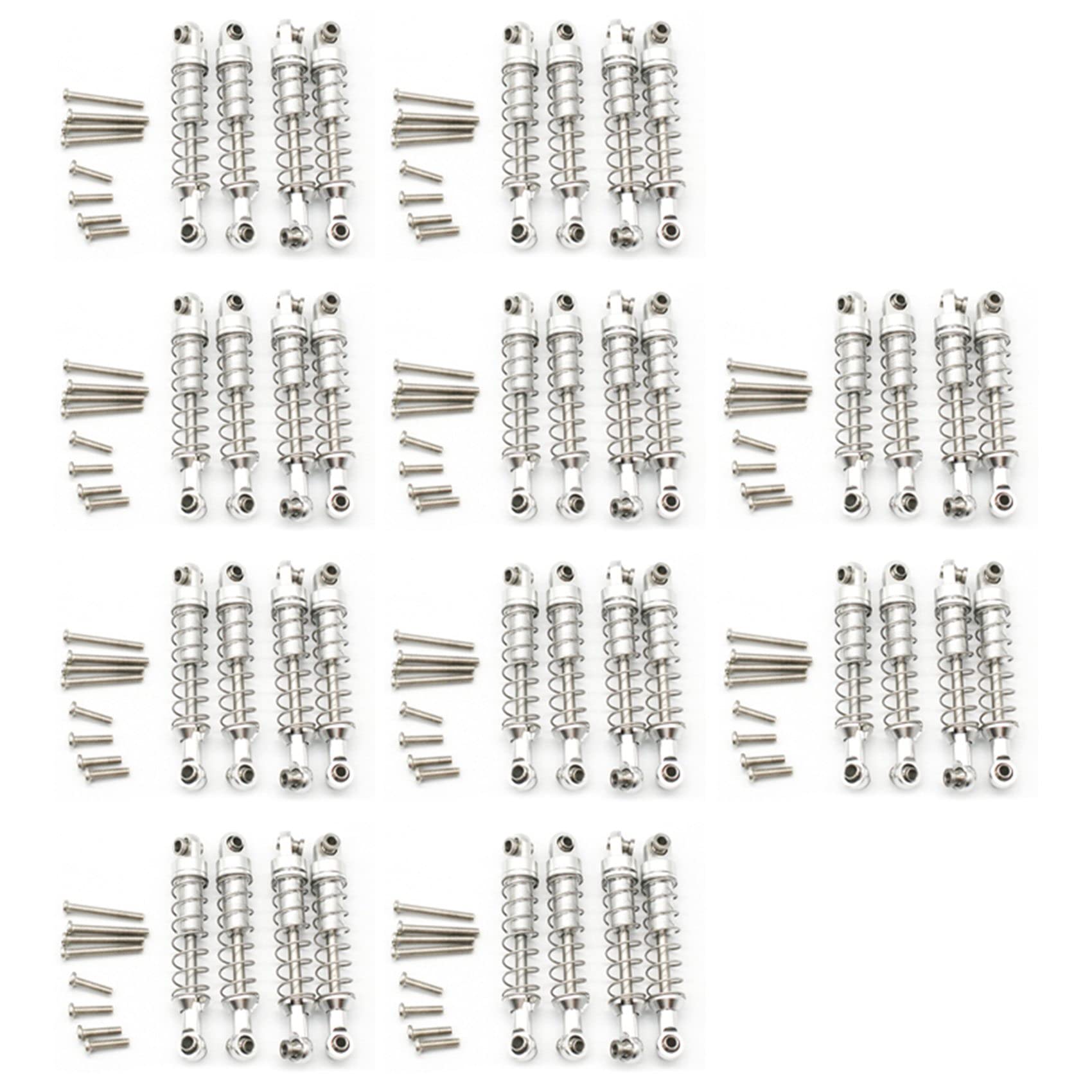 Wzxksoac 40 Teiliger Metall Stoß DäMpfer für C14 C24 C34 Mn D90 D91 D96 D99 D99S Mn90 Mn99S Rc Auto Upgrade Teile, Silber Wzxksoac 40 Teiliger Metall Stoß DäMpfer für C14 C24 C34 Mn D90 D91 D96 D99 D99S Mn90 Mn99S Rc Auto Upgrade Teile, Silber von Wzxksoac