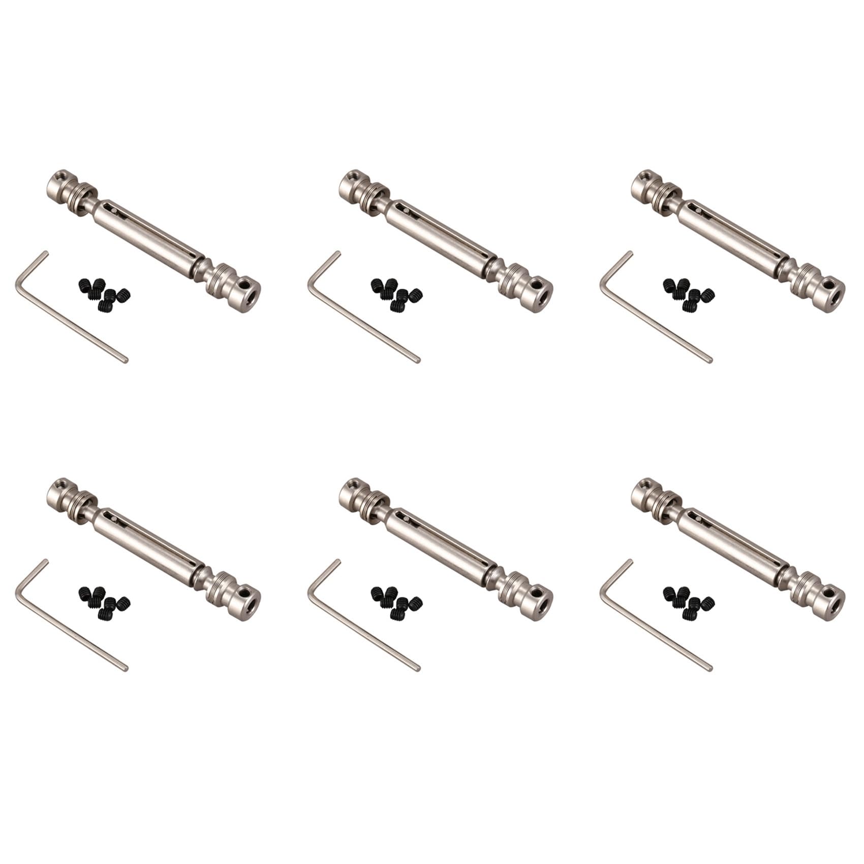 Wzxksoac 6X Metall Hinten Mittlere Antriebswelle Universal Getriebe Zubehör Kit für Fy-01/02/03/04/05 12428 12423 12628 Rc Auto Wzxksoac 6X Metall Hinten Mittlere Antriebswelle Universal Getriebe Zubehör Kit für Fy-01/02/03/04/05 12428 12423 12628 Rc Auto von Wzxksoac