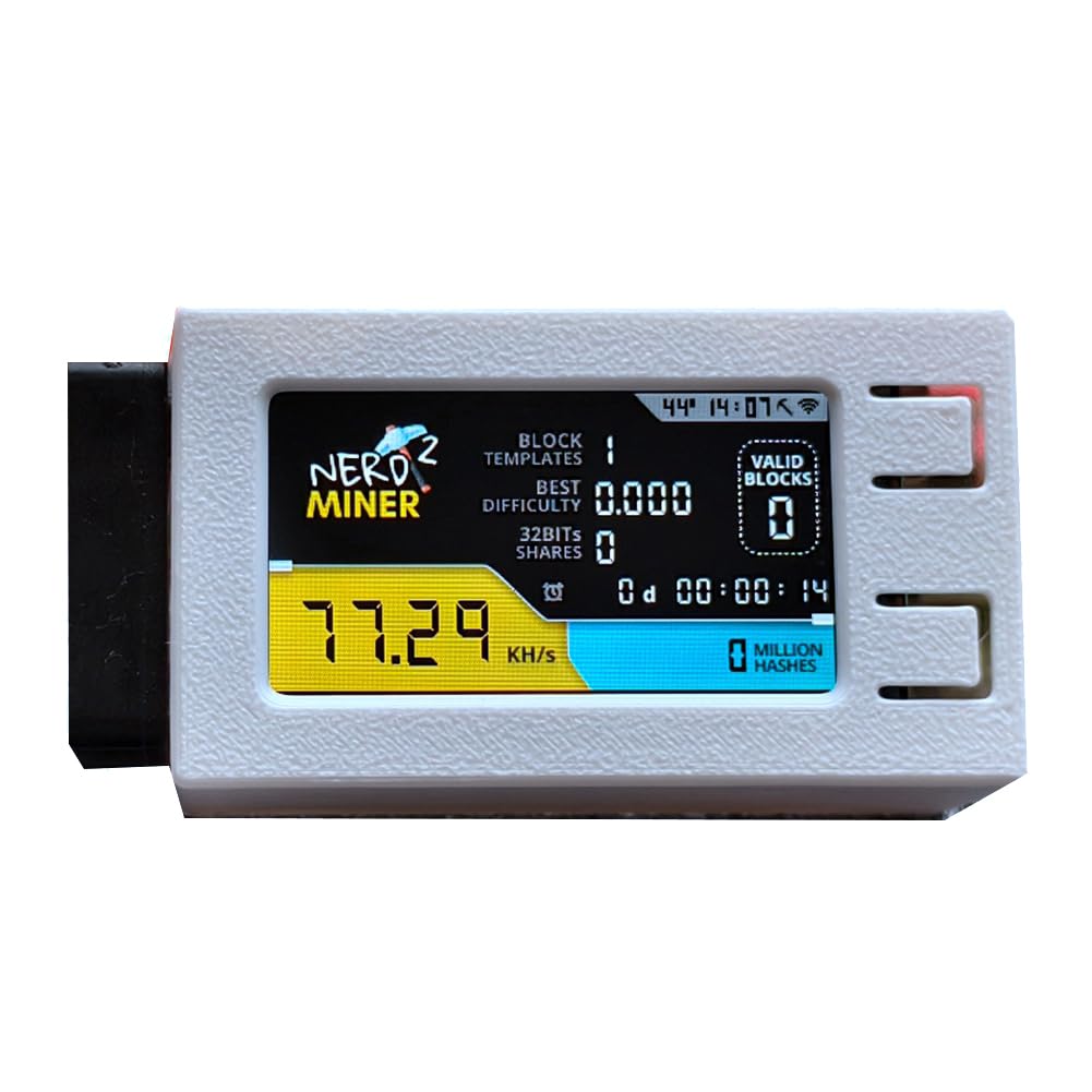 Wzxksoac Nerdminer V2 Pro Miner Hashrate 78K/S 78K/S BTC Lotterie Solo Miner Nerd Miner mit Lüfter A. Wzxksoac Nerdminer V2 Pro Miner Hashrate 78K/S 78K/S BTC Lotterie Solo Miner Nerd Miner mit Lüfter A. von Wzxksoac
