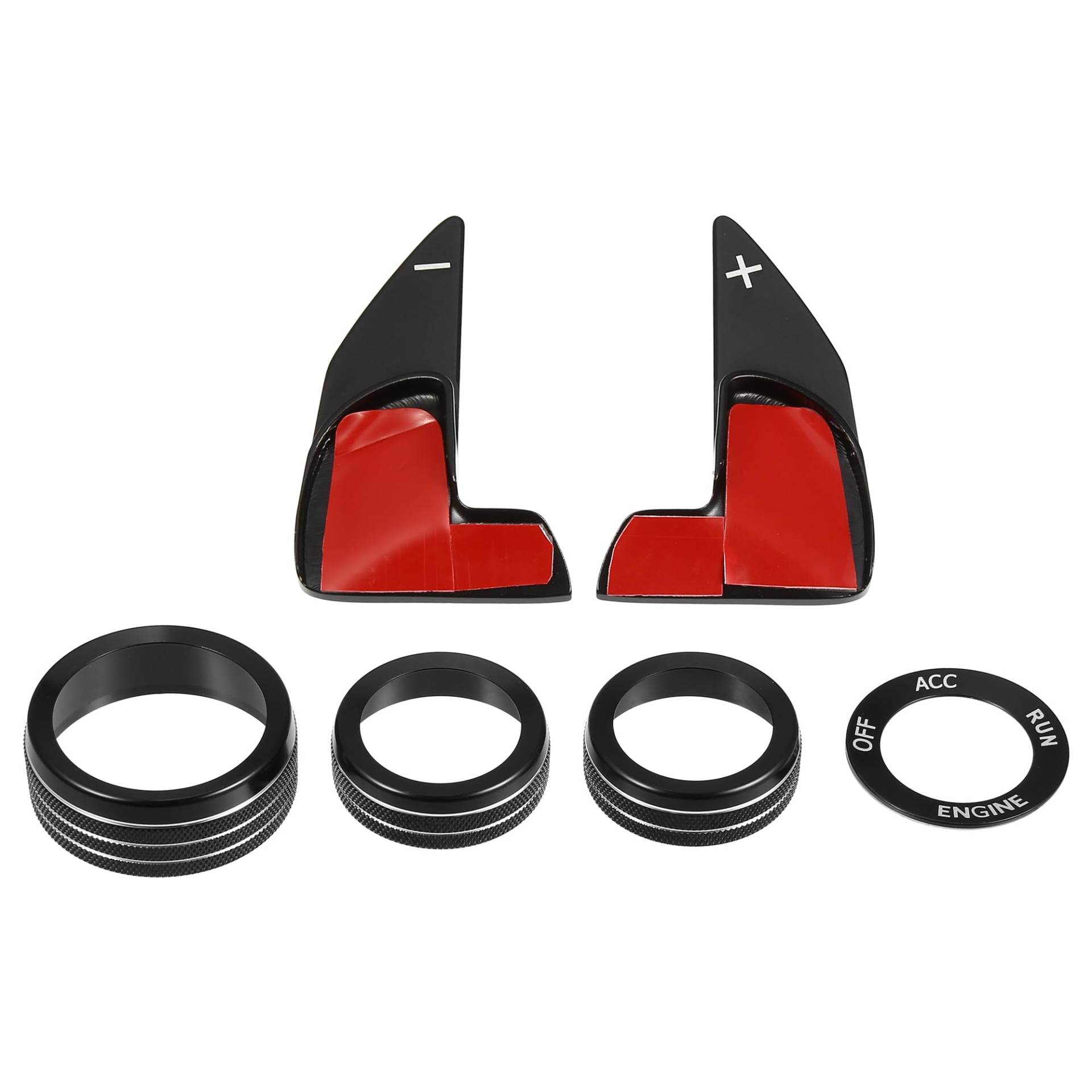 X AUTOHAUX 1 Satz Auto Lenkrad Schaltwippen Verlängerung Trimm Knopf Abdeckung Schwarz X AUTOHAUX 1 Satz Auto Lenkrad Schaltwippen Verlängerung Trimm Knopf Abdeckung Schwarz von X AUTOHAUX