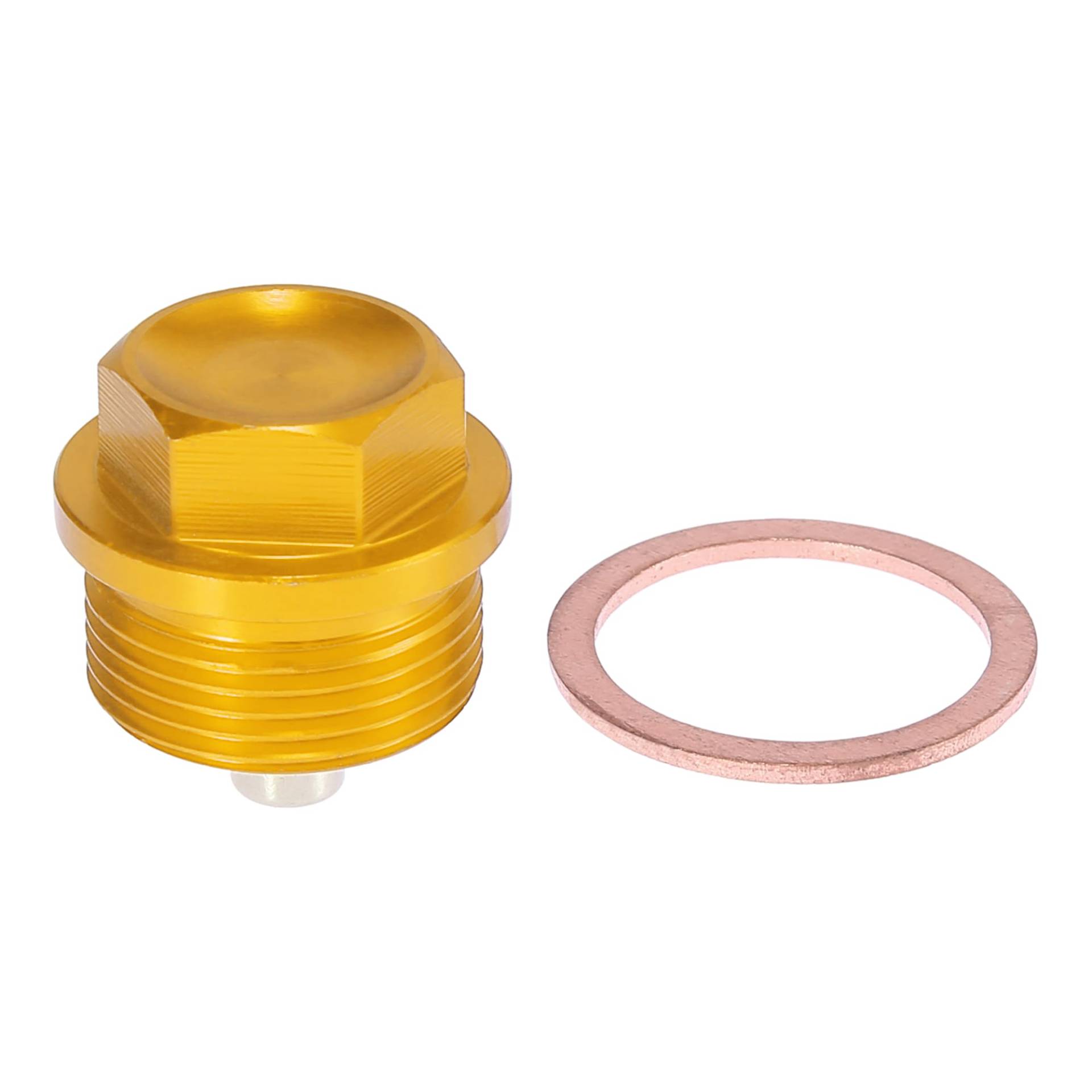 X AUTOHAUX 1 Satz M24 x 1,5 Magnetische Ölablassschraube Ölwanne Ablassmutter Schraube mit Dichtung Goldton Universal X AUTOHAUX 1 Satz M24 x 1,5 Magnetische Ölablassschraube Ölwanne Ablassmutter Schraube mit Dichtung Goldton Universal von X AUTOHAUX