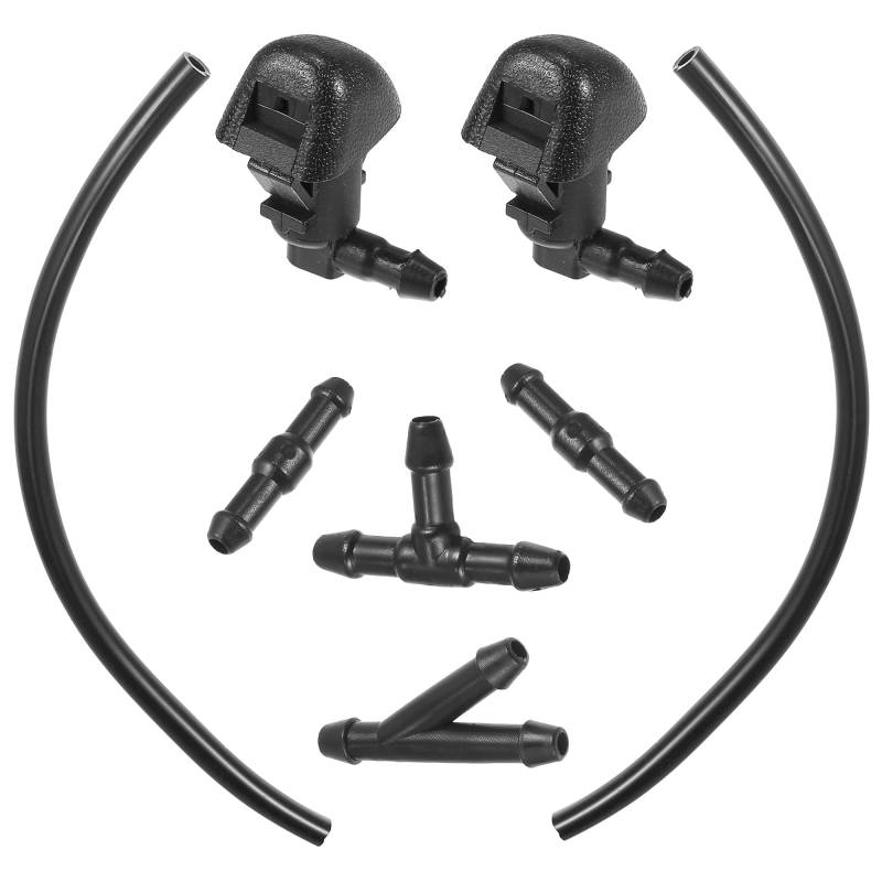 X AUTOHAUX 1 Satz Scheibenwaschdüsen Kit Scheibenwaschanlage Schlauch, Wischwasserschlauch Reparaturset mit Schlauchanschluss 76810-TK8-A01 von X AUTOHAUX