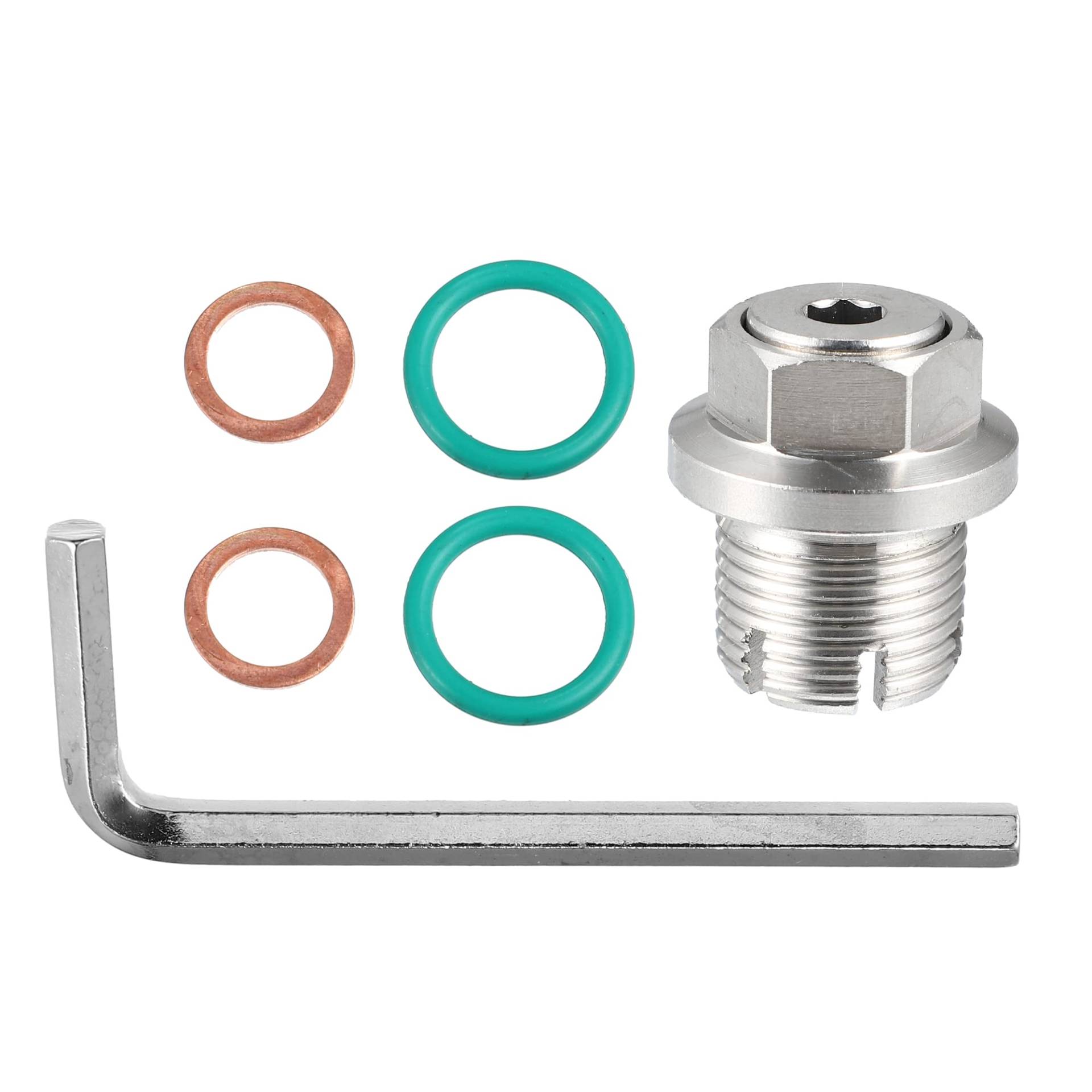 X AUTOHAUX 1 Set M18,1–1,5 x 15 mm Oversize Ölablassstopfen aus Edelstahl, selbstschneidend, Ölwannengewinde, Reparaturset für Auto, Motorrad, silberfarben X AUTOHAUX 1 Set M18,1–1,5 x 15 mm Oversize Ölablassstopfen aus Edelstahl, selbstschneidend, Ölwannengewinde, Reparaturset für Auto, Motorrad, silberfarben von X AUTOHAUX