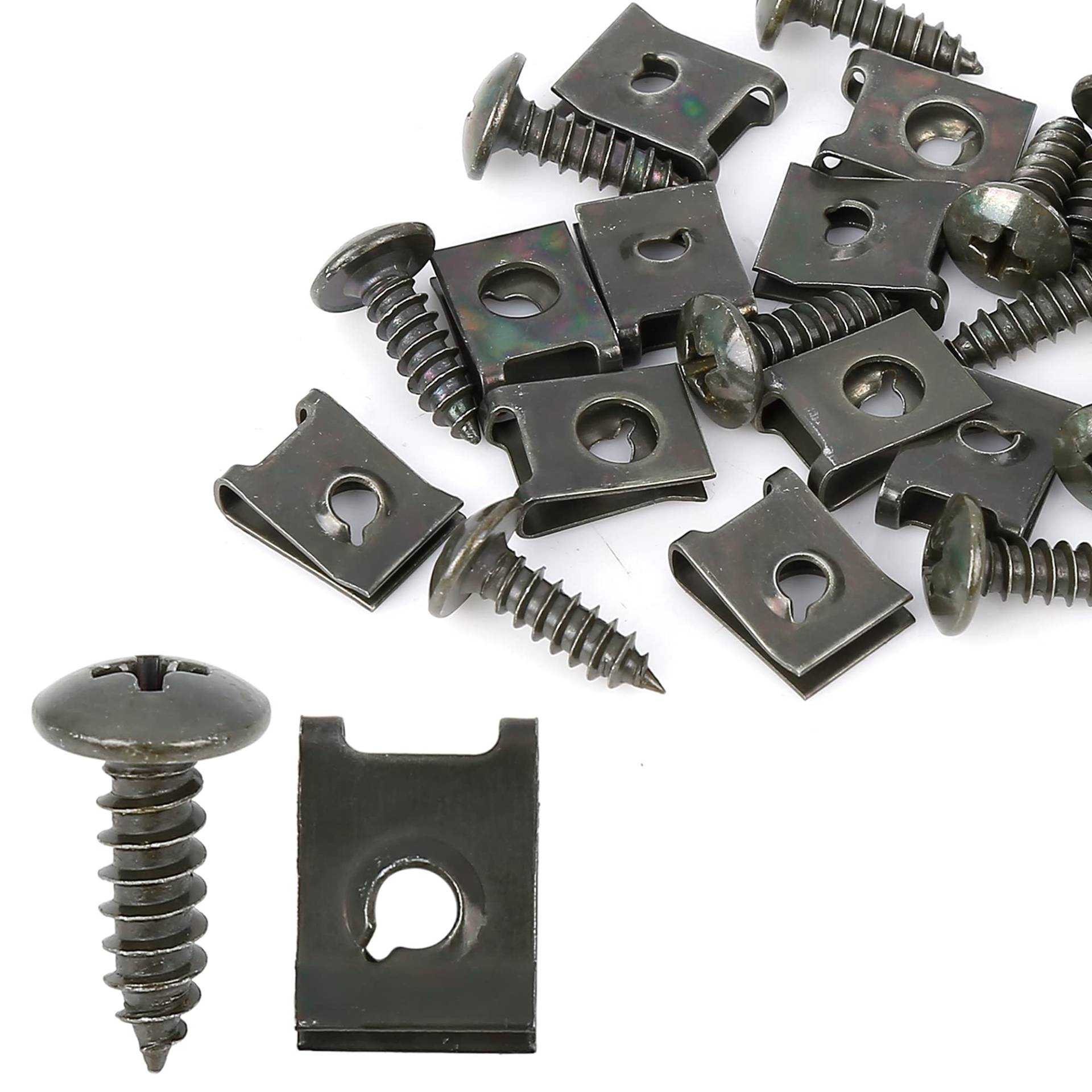 X AUTOHAUX 10 Satz Autoclips U-Clip Kreuzschlitzschrauben Sortiment 4,8x16mm armeegrün X AUTOHAUX 10 Satz Autoclips U-Clip Kreuzschlitzschrauben Sortiment 4,8x16mm armeegrün von X AUTOHAUX