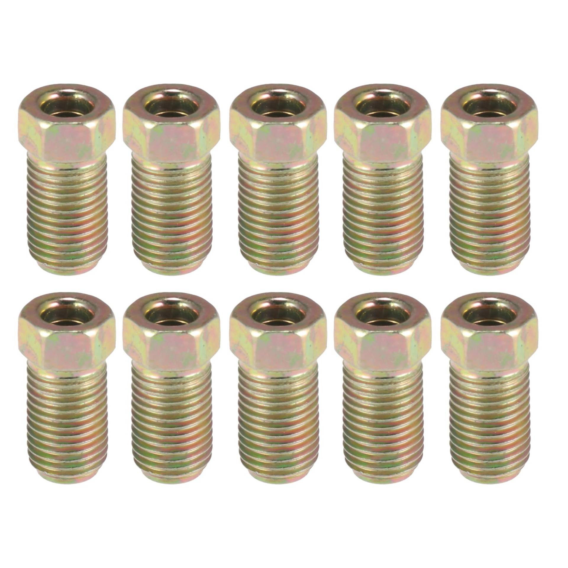 X AUTOHAUX 10 Stück Auto Bremsleitung Verlängerungsmutter Armaturen 3/8 Zoll 24 Gewinde X AUTOHAUX 10 Stück Auto Bremsleitung Verlängerungsmutter Armaturen 3/8 Zoll 24 Gewinde von X AUTOHAUX