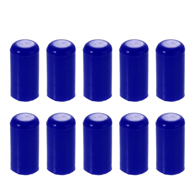 X AUTOHAUX 10 Stück Auto Silikon Schlauchkappe Ansaugschlauch Endstopfen Blau 8mm / 0.31" von X AUTOHAUX