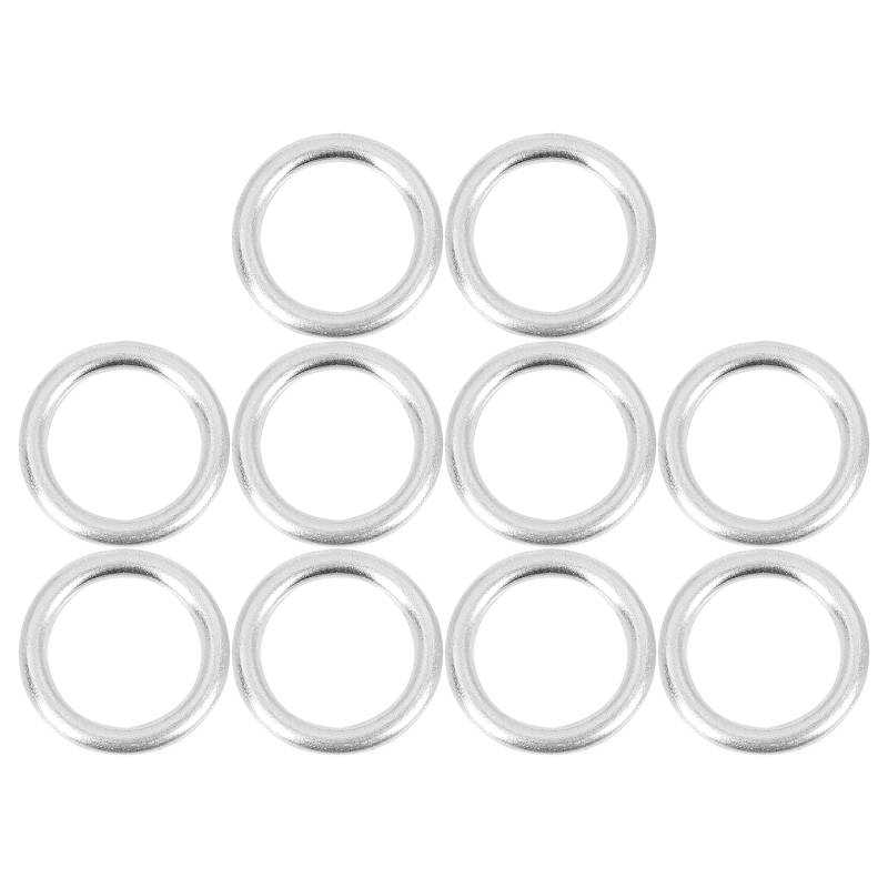 X AUTOHAUX 10 Stück Ölablaßschraube Dichtungen M14 Aluminiumlegierung Unterlegscheibe N-013-815-7 für Audi von X AUTOHAUX