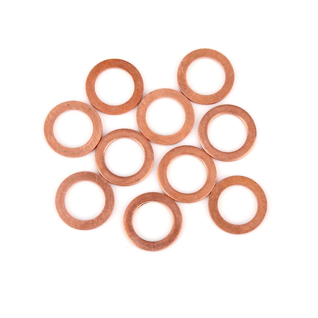 X AUTOHAUX 10Stk. Kupfer Unterlegscheibe Flachdichtung Ring für Auto 12 x 17 x 1,5 mm X AUTOHAUX 10Stk. Kupfer Unterlegscheibe Flachdichtung Ring für Auto 12 x 17 x 1,5 mm von X AUTOHAUX