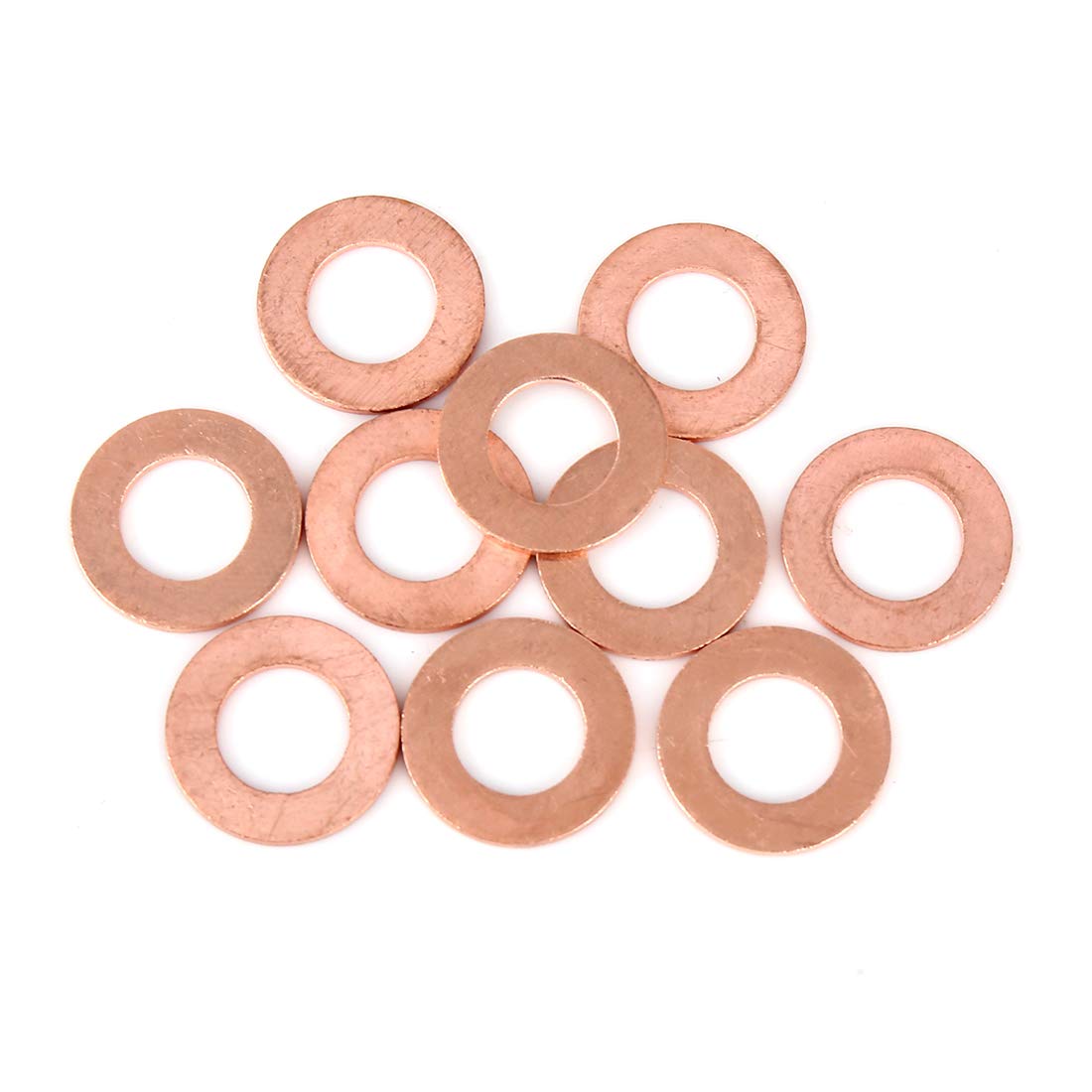 X AUTOHAUX 10Stk. Kupfer Unterlegscheibe Flachdichtung Ring für Auto 12 x 22 x 1,5 mm X AUTOHAUX 10Stk. Kupfer Unterlegscheibe Flachdichtung Ring für Auto 12 x 22 x 1,5 mm von X AUTOHAUX