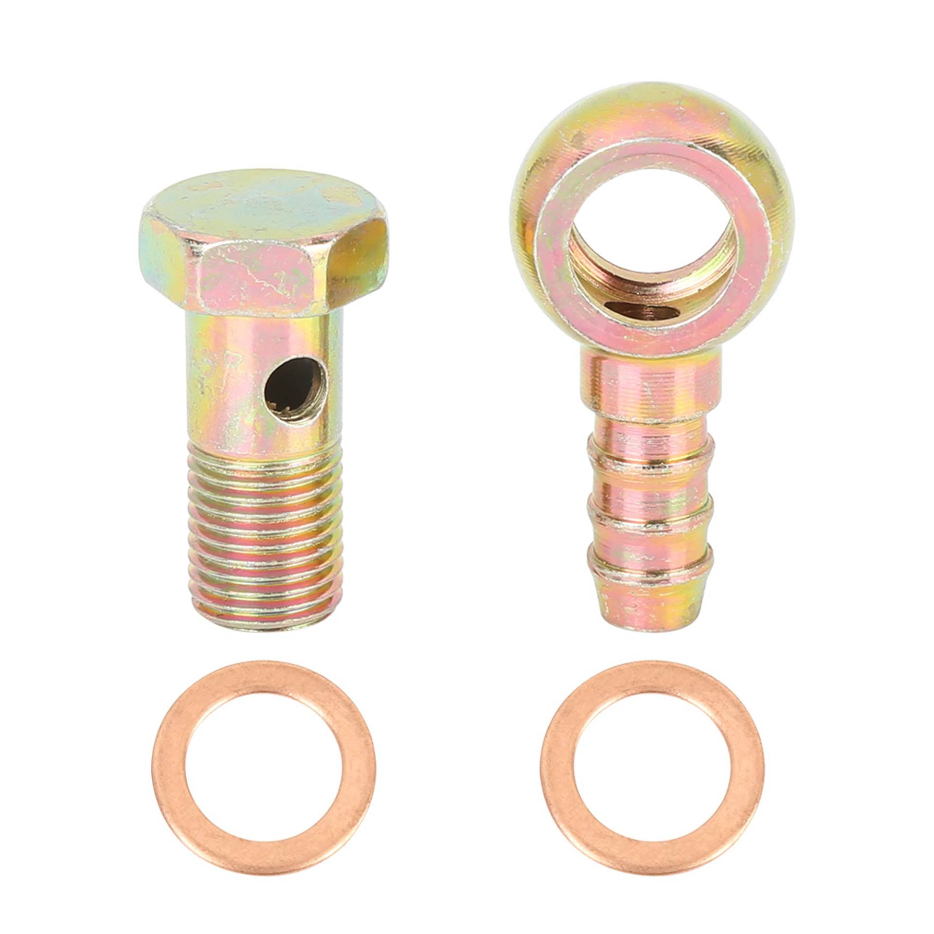 X AUTOHAUX 12 mm Banjo UnterlegscheibeKit Bronze Tone aus Metall für Motorradauto X AUTOHAUX 12 mm Banjo UnterlegscheibeKit Bronze Tone aus Metall für Motorradauto von X AUTOHAUX